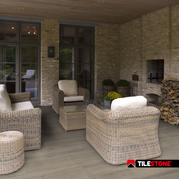 Keramische terrastegel , vloertegels, houtlook, bruin, Impermo, landelijk & country